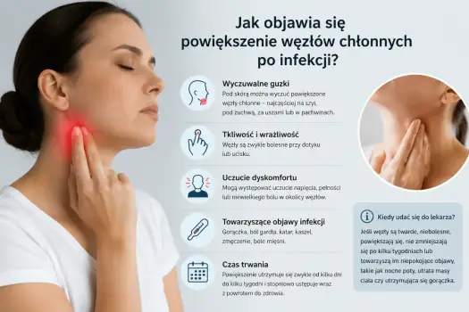 Powiększone węzły chłonne - kiedy to reakcja po infekcji?